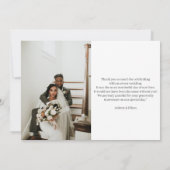 Photo moderne Collage Mariage Merci (Dos)