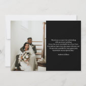 Photo moderne Collage Mariage Merci (Dos)
