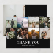 Photo moderne Collage Mariage Merci (Devant / Derrière)