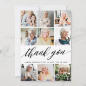 Photo moderne Collage Merci funéraire (Devant)
