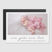 Photo moderne Cute Faire-part de naissance de vaca (Devant / Derrière)