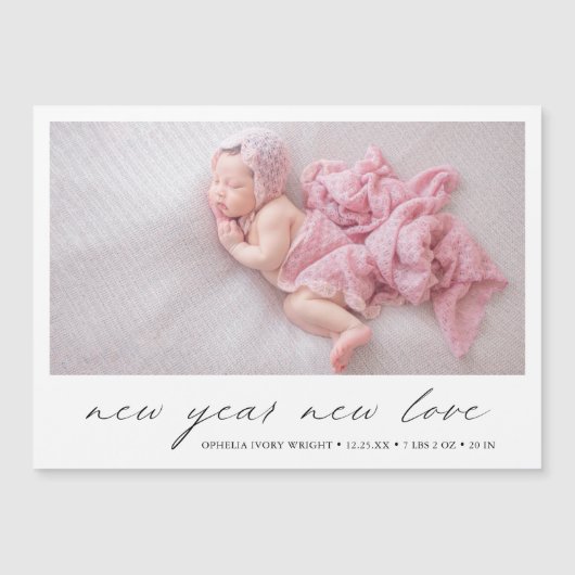 Photo moderne Cute Faire-part de naissance de vaca (Devant)