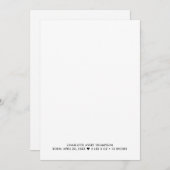 Photo moderne de la Faire-part de naissance de la  (Devant / Derrière)