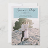 Photo Moderne de Save the Date | Aqua (Devant)