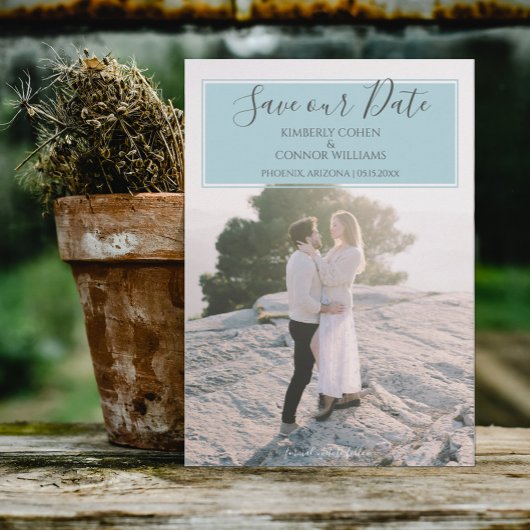 Photo Moderne de Save the Date | Aqua