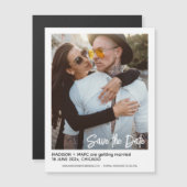 Photo moderne design Enregistrer la carte Magnet D (Devant / Derrière)