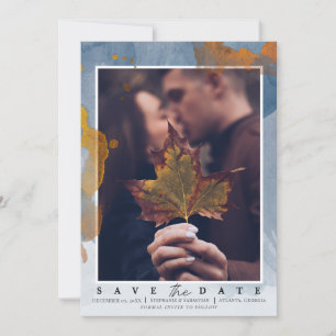 Photo moderne Dusty Blue Save the Date Mariage