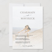 Photo moderne Elegant Wedding Invitation (Devant)