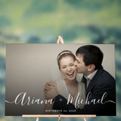 Photo moderne élégante Nom de bienvenue Keepsaké M (Neutre)