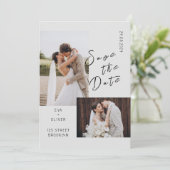 Photo moderne Emotionnel Faire-part de mariage élé (Debout devant)