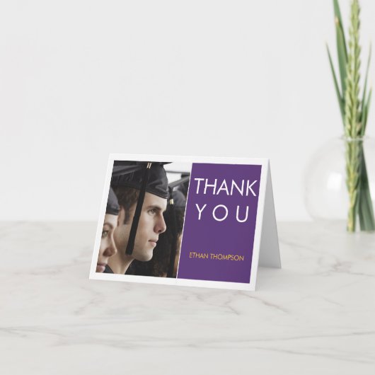 Photo moderne en bloc Merci gris violet blanc (Devant)