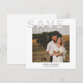 Photo moderne Enregistrer la carte Date (Devant / Derrière)