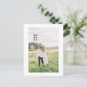 Photo moderne Enregistrer la carte postale Date (Debout devant)