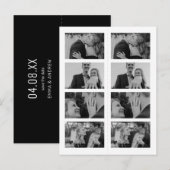 Photo moderne Enregistrer la date Invitation Signe (Devant / Derrière)