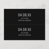 Photo moderne Enregistrer la date Invitation Signe (Dos)