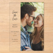 Photo Moderne & Faire-Part de Date de Mariage sur  (Recto)