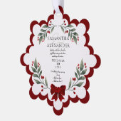 Photo moderne Faire-part de mariage de Noël (Gauche)