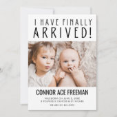 Photo moderne Faire-part de naissance bébé (Devant)