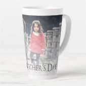 Photo moderne Fête des mères Latte Mug (Angle droit)