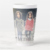 Photo moderne Fête des mères Latte Mug (Devant)
