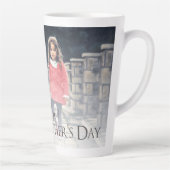 Photo moderne Fête des mères Latte Mug (Droite)