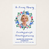 Photo moderne Floral Memorial Prayer Card Funérail (Devant)