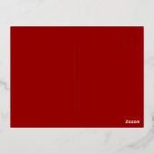 Photo moderne Foil Heart Carte Saint Valentin (Verso)