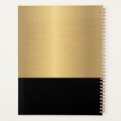 Photo moderne Gold Black Elegant Personnaliser (Dos)