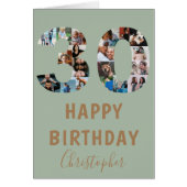 Photo moderne Green 30th Happy Birthday (Devant)