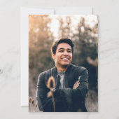 Photo moderne Invitation Baptême Adulte (Dos)