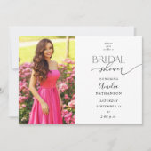 Photo moderne Invitation de douche nuptiale (Devant)