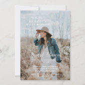 Photo moderne Invitation de douche nuptiale (Devant)