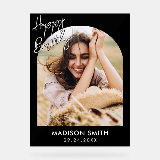 Photo moderne Joyeux anniversaire (Recto)