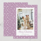 Photo moderne Little Stars Joyeuse Carte de Noël (Devant / Derrière)