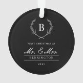 Photo moderne Marié et Joyeux Premier Noël (dos)