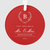 Photo moderne Marié et Joyeux Premier Noël (dos)