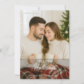 Photo moderne mignonne Joyeuse Carte de vacances (Devant)