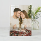 Photo moderne mignonne Joyeuse Carte de vacances (Debout devant)