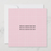 Photo moderne Motif rose Faire-part de naissance b (Dos)