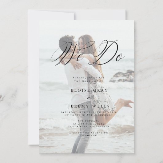 Photo moderne Nous faisons Faire-part de mariage (Devant)