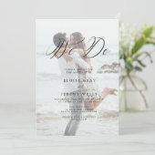 Photo moderne Nous faisons Faire-part de mariage (Debout devant)