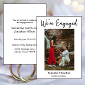 Photo moderne Nous sommes engagés Carte Faire-part