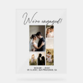 Photo moderne Nous sommes engagés Fiançailles Acry (Recto)