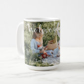 Photo moderne Nous t'aimons Maman Café Mug (Devant gauche)