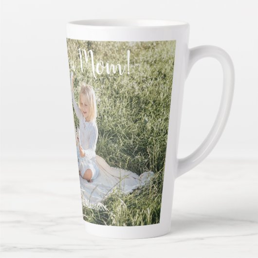 Photo moderne Nous t'aimons Maman Latte Mug (Droite)