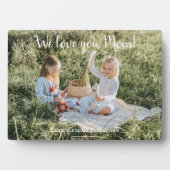 Photo moderne Nous t'aimons Maman Plaque (Devant)