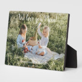 Photo moderne Nous t'aimons Maman Plaque (Côté)