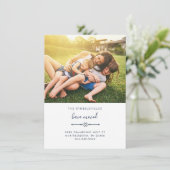 Photo moderne Nouvelle adresse Moving Faire-part (Debout devant)