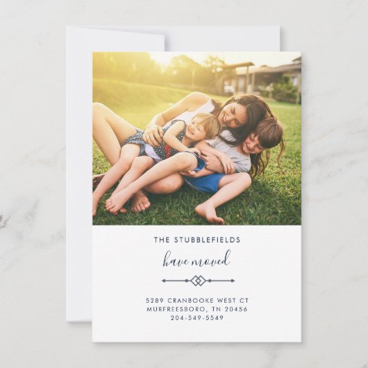 Photo moderne Nouvelle adresse Moving Faire-part (Devant)