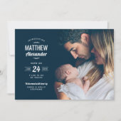 Photo moderne Overlay Baby Boy Faire-part de naiss (Devant)